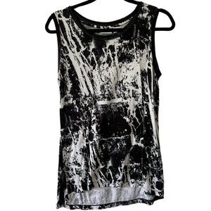 Tribal Jeans Tank | Women's Abstract Splatter Tank Size M | Girls Night Out